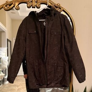 MICHAEL Michael Kors Men's Black Camouflage Field Jacket